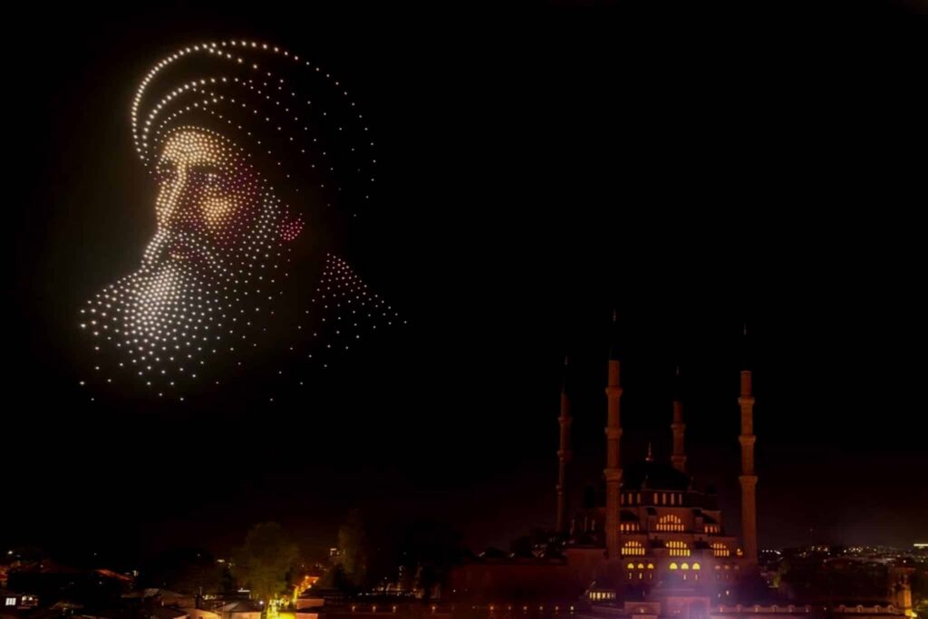 عرض درون تاريخي في أدرنة، تركيا 2026